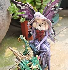 Exquisite Sculpture Garden Fairy Sculpture, Flower Fairy Model ...