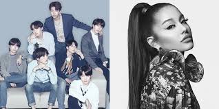 Will Appear at the Grammy Awards, BTS Met Ariana Grande During ...